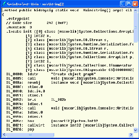 ILDASM — дисассемблер промежуточного языка Microsoft